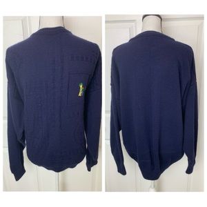Blarney Castle Designs Men’s Blue 3D Sweater Sz XL